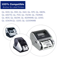 Premium Brother DK11202 labels Compatible 62mm x 100mm 300 per roll