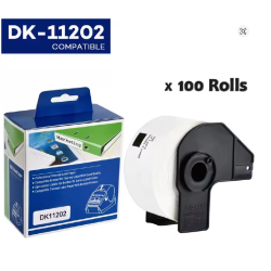 Premium Brother DK11202 labels Compatible 62mm x 100mm 300 per roll
