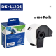 Premium Brother DK11202 labels Compatible 62mm x 100mm 300 per roll