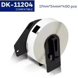 Premium Brother DK11204 17mm x 54mm 400 Pre-Cut Labels Compatible