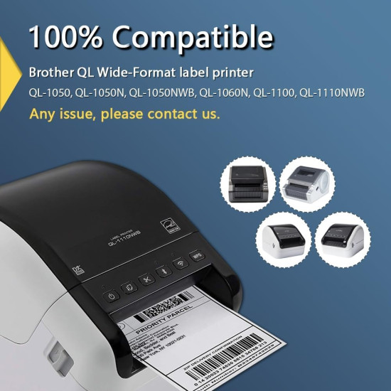 Brother Shipping Labels DK-11247 Rolls (180 labels per roll) compatible