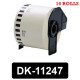 Brother Shipping Labels Combo: DK-11247 Rolls (180 labels per roll) x 16 rolls compatible