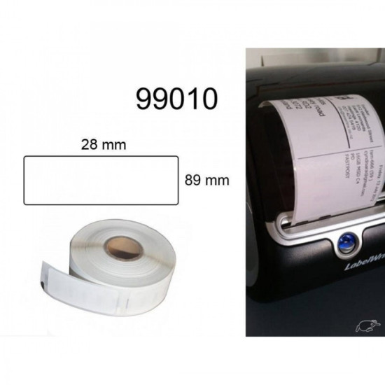 99010 Compatible Dymo Address Label 28mm Single White Roll (S0722370)