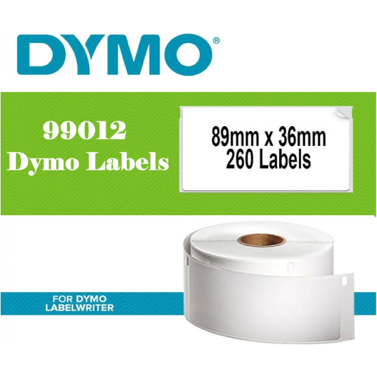 Dymo Compatible 99012 LW 36 x 89mm shipping  Labels