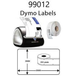 Dymo Compatible 99012 LW 36 x 89mm shipping  Labels