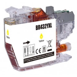 Compatible Brother LC432XLY Yellow Ink Cartridge compatible 